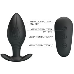 vibrateur rechargeable regina anal plug noir