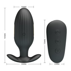 vibrateur anal rechargeable kelly plug noir