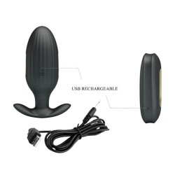 vibrateur anal rechargeable kelly plug noir
