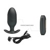 vibrateur anal rechargeable kelly plug noir