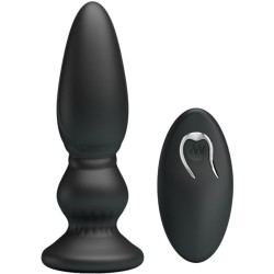 puissant vibrateur télécommande plug anal noir