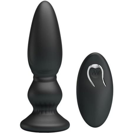 puissant vibrateur télécommande plug anal noir