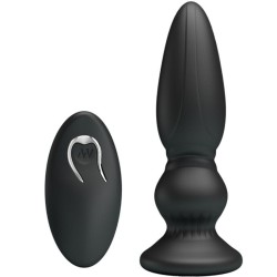 puissant vibrateur télécommande plug anal noir