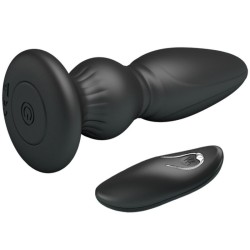 puissant vibrateur télécommande plug anal noir