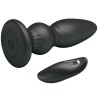 puissant vibrateur télécommande plug anal noir