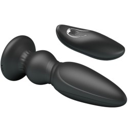 puissant vibrateur télécommande plug anal noir