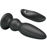 puissant vibrateur télécommande plug anal noir