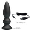 puissant vibrateur télécommande plug anal noir
