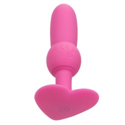 first time sonde anal plug perlée 10 vibrations rose