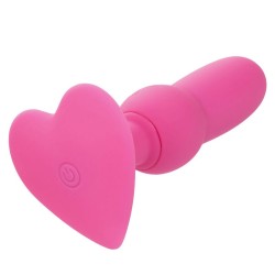first time sonde anal plug perlée 10 vibrations rose