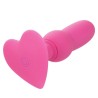 first time sonde anal plug perlée 10 vibrations rose
