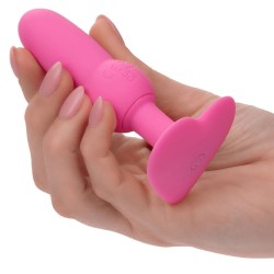 first time sonde anal plug perlée 10 vibrations rose