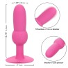 first time sonde anal plug perlée 10 vibrations rose