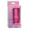 first time sonde anal plug perlée 10 vibrations rose