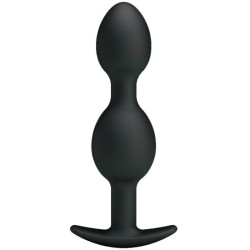 balles anal en silicone 12.5 cm noires