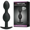 balles anal en silicone 12.5 cm noires
