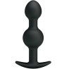 balles anal en silicone spéciale stimulation 10.3 cm noires