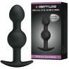 balles anal en silicone spéciale stimulation 10.3 cm noires