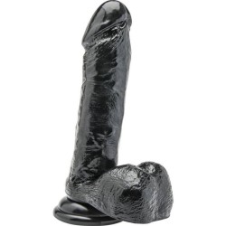 gode 18 cm avec boules noir