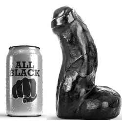 dong réaliste noir 17 cm