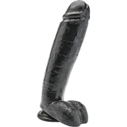 gode 25,5 cm avec boules noires