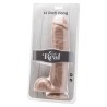 gode 28 cm avec billes en peau