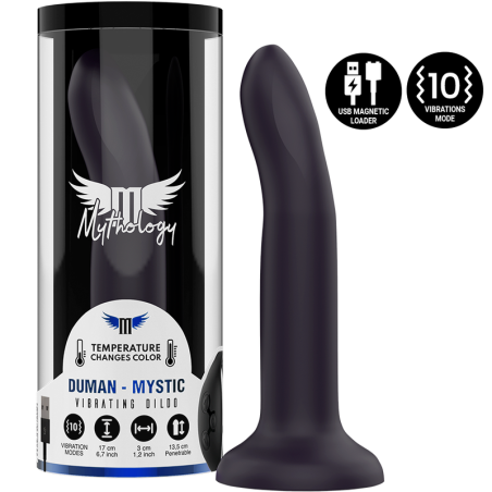 duman mystic dildo m - vibrateur compatible avec la technologie sans fil watchme