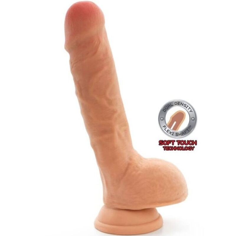 gode double densité 18 cm balles peau gode double densité 18 cm balles peau