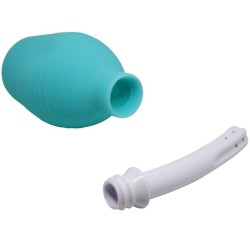 douche en caoutchouc bleu poire anal