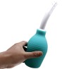 douche en caoutchouc bleu poire anal