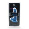 gode happy dicks 12 cm balles bleu