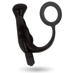 vibrateur prost tico noir 10 cm