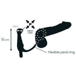 vibrateur prost tico noir 10 cm