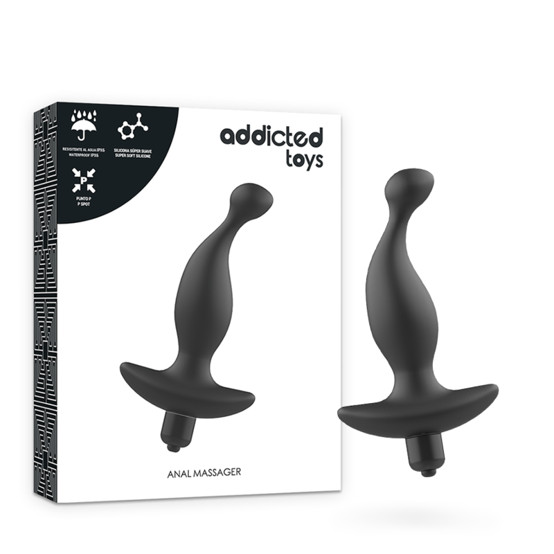 masseur anal avec vibration noire modèle 1 masseur anal avec vibration noire modèle 1