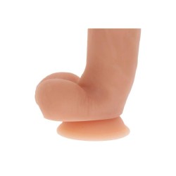 gode en silicone 18 cm avec balles peau