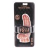 gode en silicone 18 cm avec balles peau