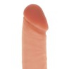 gode en silicone 20,5 cm avec balles peau