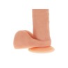 gode en silicone 20,5 cm avec balles peau