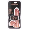 gode en silicone 20,5 cm avec balles peau
