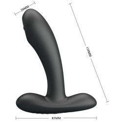 masseur vibrant anal et vaginal remington noir
