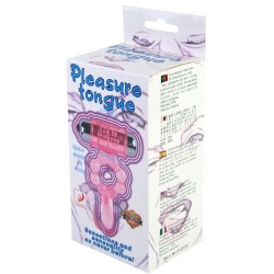 anneau silicone 10 rythmes de langue avec vibration rose