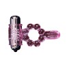 anneau silicone 10 rythmes de langue avec vibration rose