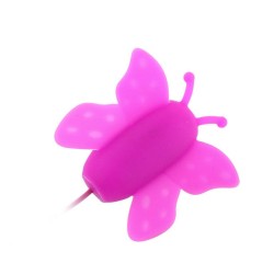 love eggs stimulateur de clitoris papillon 12 vitesses télécommande lilas