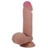 série sliding skin gode réaliste avec ventouse sliding skin flesh 20,5 cm