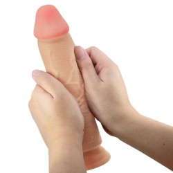 série sliding skin gode réaliste avec ventouse sliding skin flesh 23,4 cm