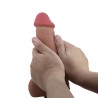 série sliding skin gode réaliste avec ventouse sliding skin marron 23,4 cm