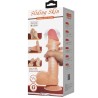série sliding skin gode réaliste avec ventouse sliding skin télécommande flesh 21,8 cm