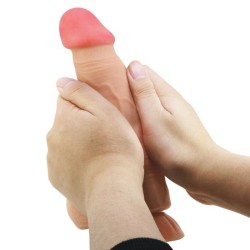 série sliding skin gode réaliste avec ventouse sliding skin télécommande flesh 21,8 cm