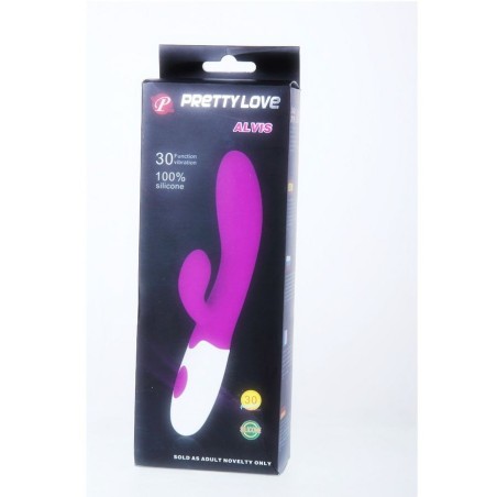 flirtation vibrateur alvis avec stimulateur de clitoris