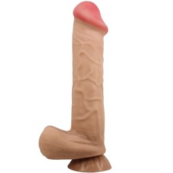 série sliding skin gode réaliste avec ventouse sliding skin flesh 26 cm